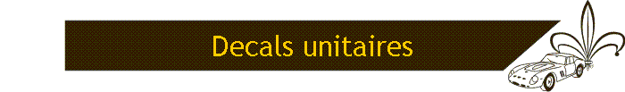 Decals unitaires