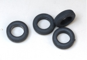 Pneu 1/43e 16.5x5.3mm, diamètre interne 10mm