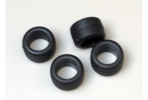 Pneus 1/43e 15 x 10mm, diamètre interne 10mm