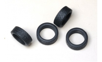 Pneu 1/43e 15.5x6mm, diamètre interne 11mm