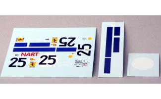 tk24-211 ferrari 412p nart lm67 decals