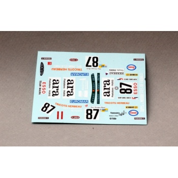 078 porsche 911 rs27 ara lm75 n87 decal