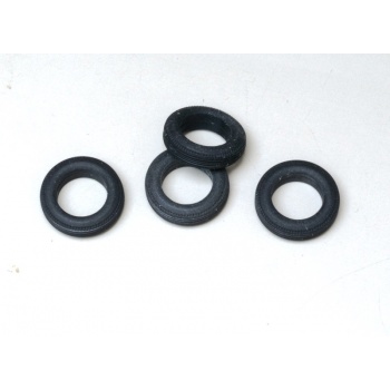 Pneu 1/43e 15x4mm, diamètre interne 9.5mm