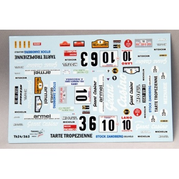 tk24-363 porsche 911sc gr4 beguin geant-casino decals